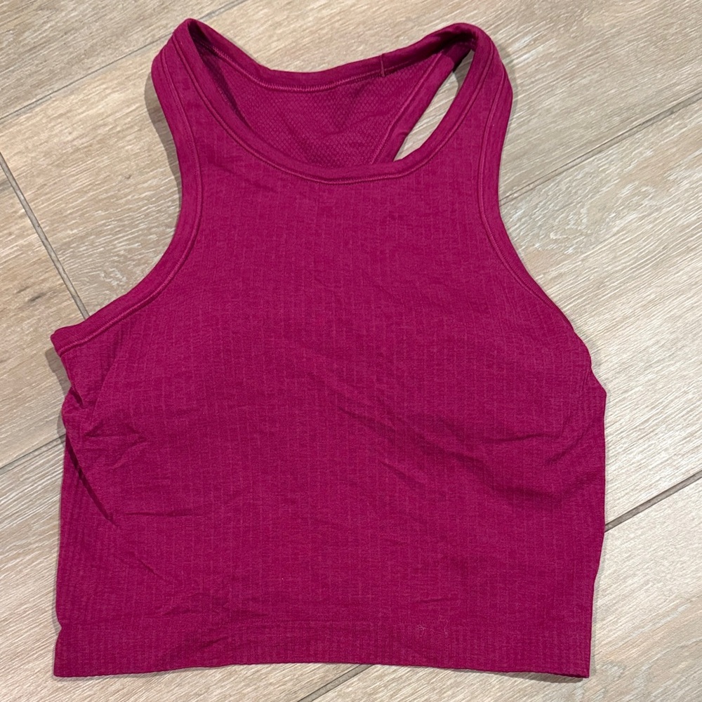 lululemon athletica Magenta Crop Top